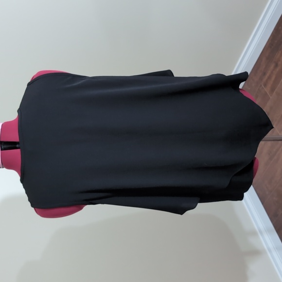 Vince Camuto| Black Lined Sleeveless Lace Up Front Tunic - Picture 3 of 13